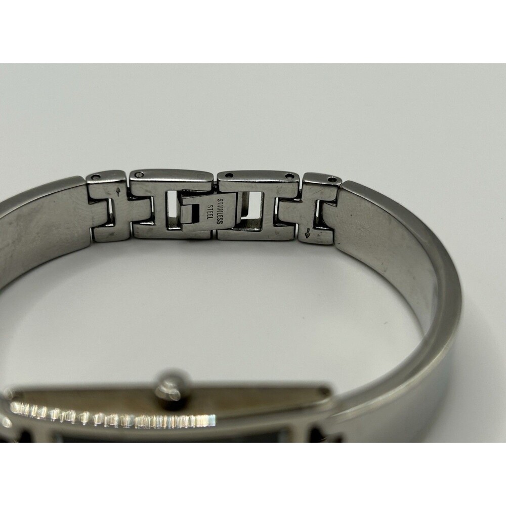 Bulova Women’s Rectangular Bangle Watch Black Dia… - image 4